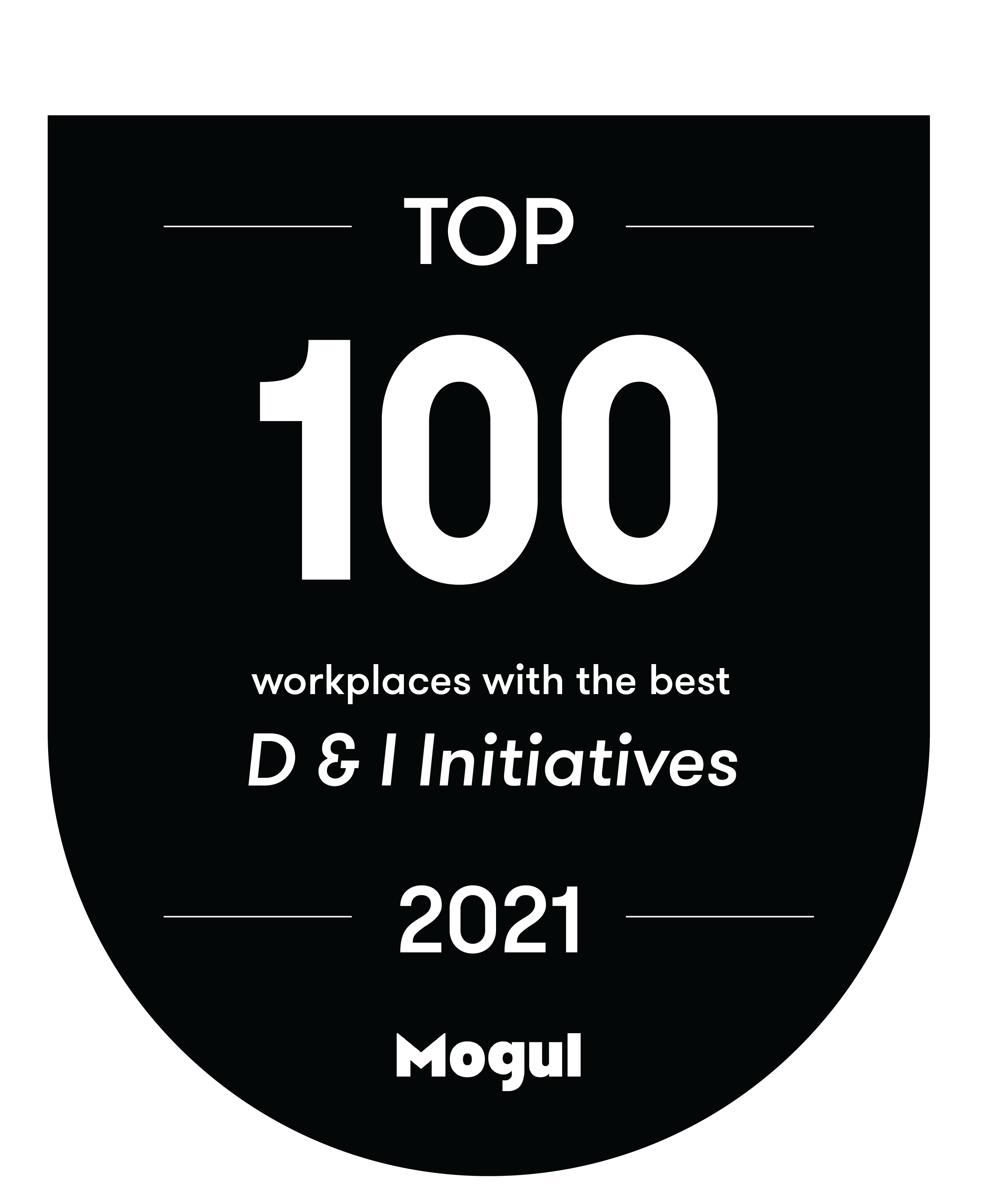 2021 Badge – Top 100 Workplaces with the Best D & I Initiatives