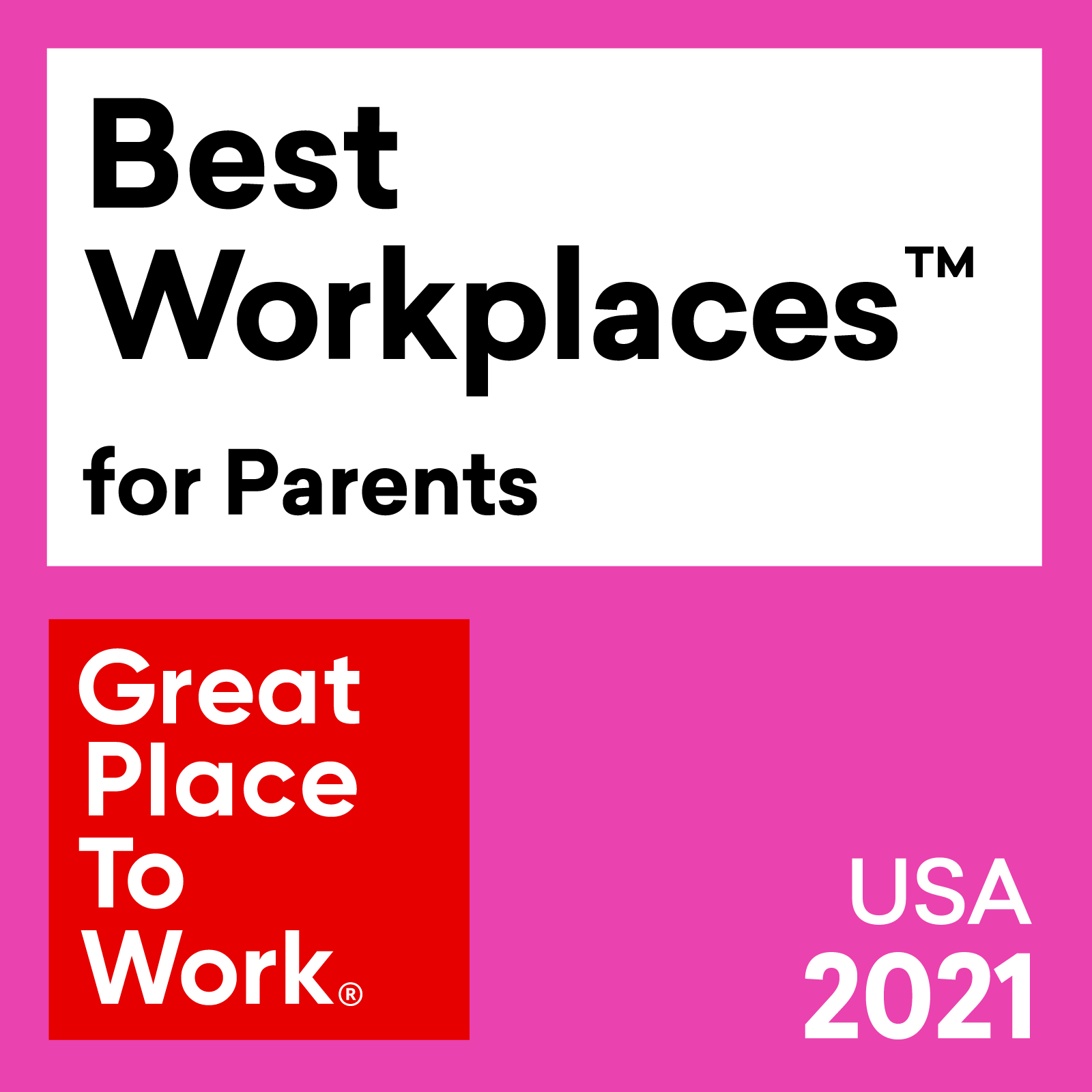 2021 USA Best Workplaces for Parents