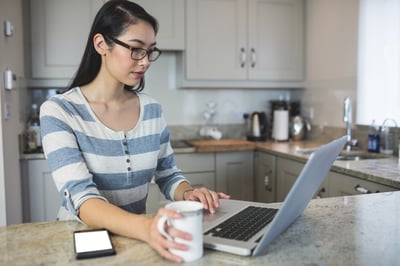 Woman at Computer-4